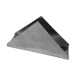 SERVILLETERO ACERO INOX. MODELO TRIANGULAR BASE ROBLE